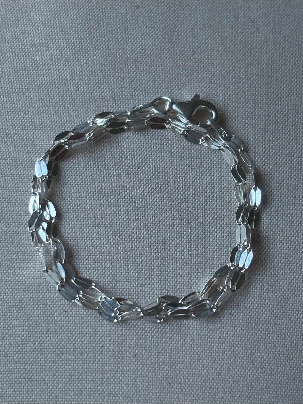 Delicate Silver Link Necklace - Silver